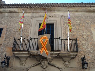 Spain flag mallorca