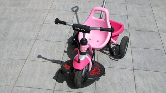 Pink bike children photo