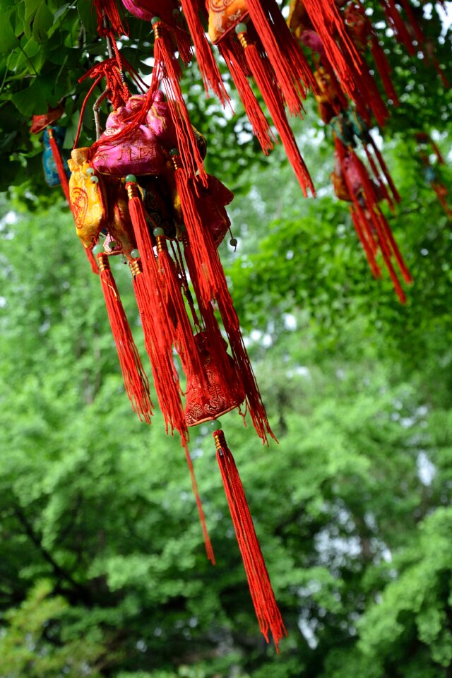 Wish tree red pouch