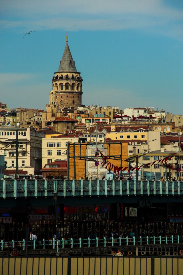 Turkey galata tower bridge