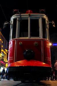 Turkey beyoglu tram tracks photo