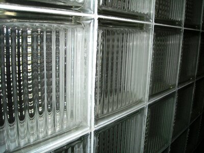 Glass ornamental wall