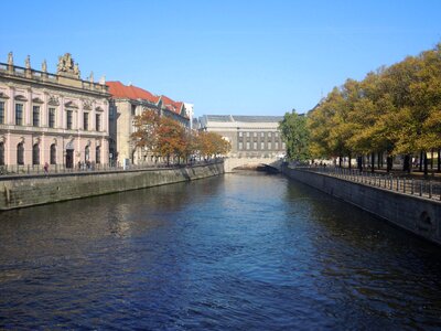 Spree river palace bridge