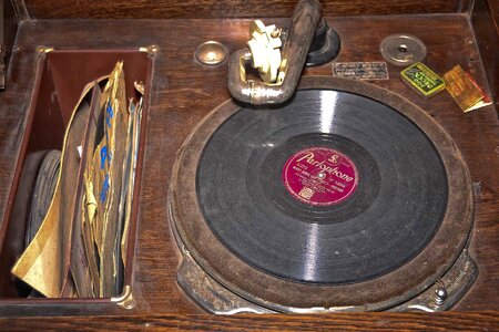 Vinyl black disc