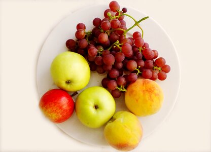 Apple grapes healthy photo