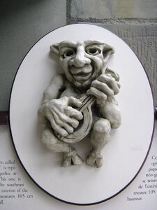 Old funny bas-relief