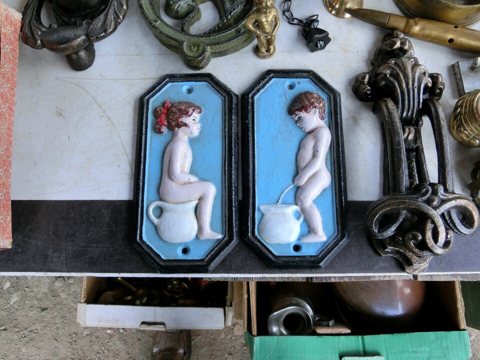 Shield flea market toilet