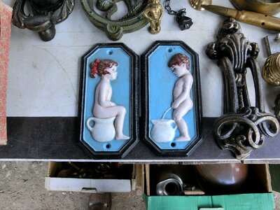 Shield flea market toilet