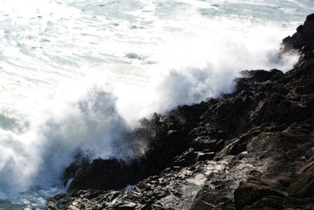Ocean atlantic rock photo