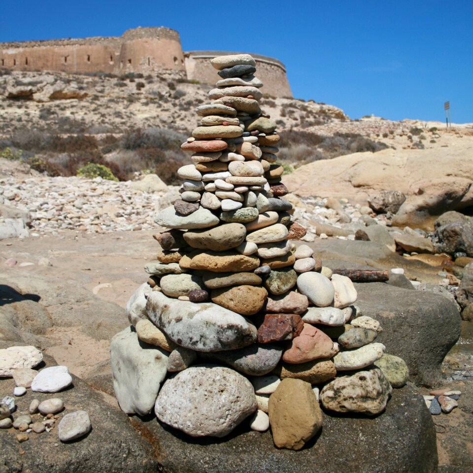 Rock relaxation outdoor