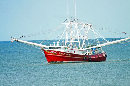 Boat fishing photo