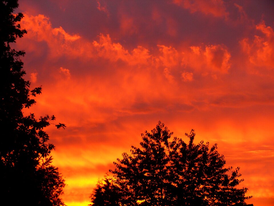 Clouds orange mood