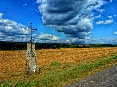 Sky clouds landscape