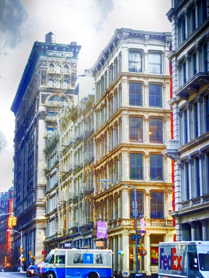 Usa united states row of houses