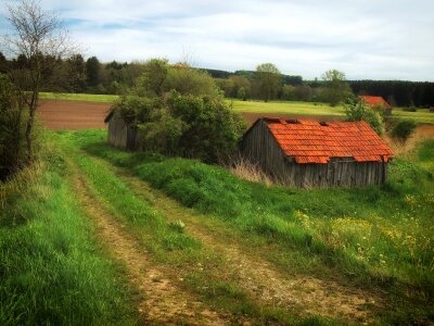 Country countryside dirt lane photo