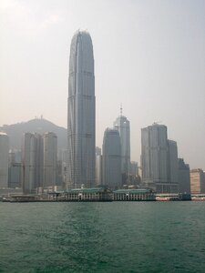 Skyline smog city