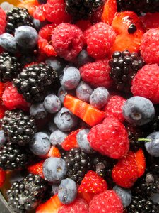 Blueberries strawberries vitamins