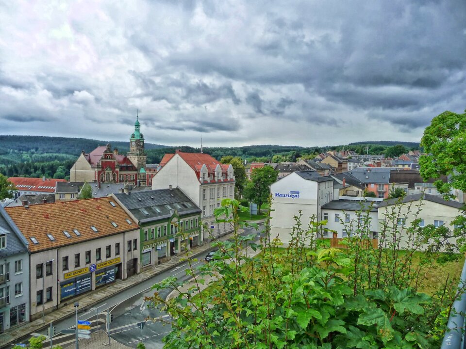 Urban city buildings
