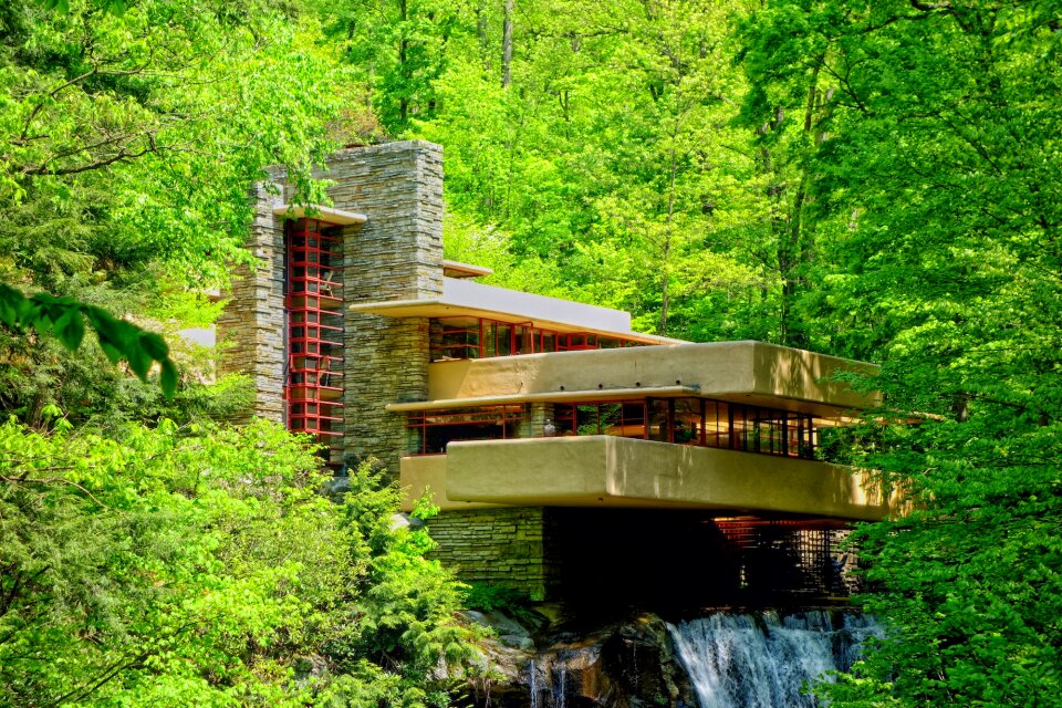 Historical waterfall house