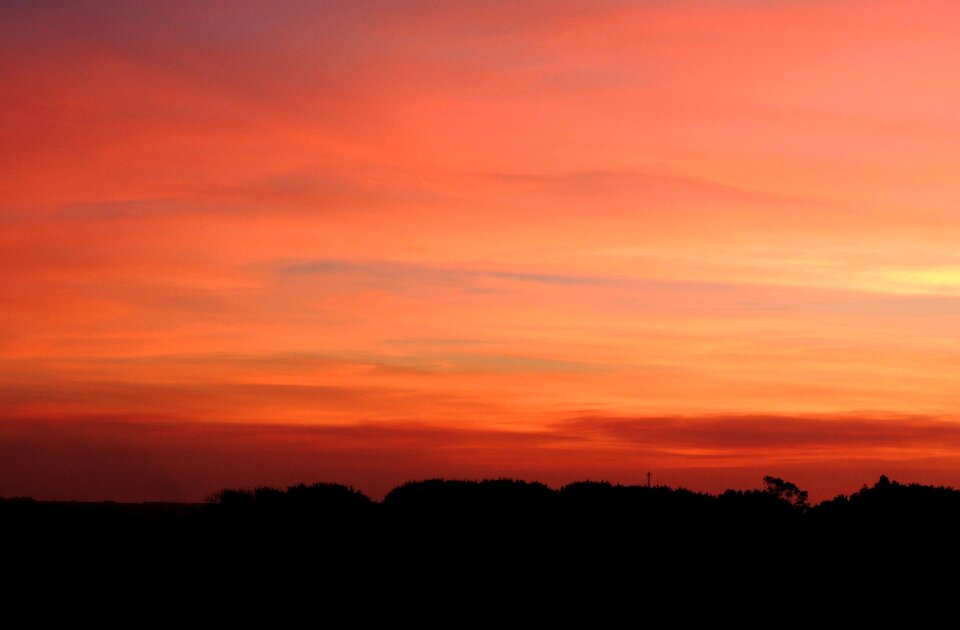 Sunset against light finale