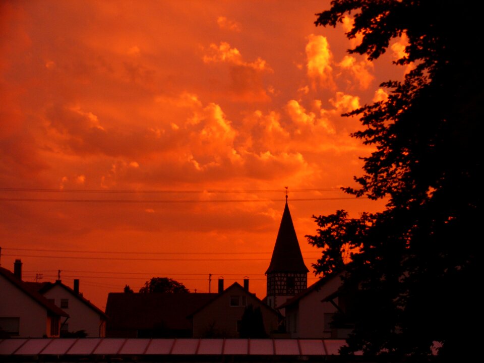 Clouds orange mood