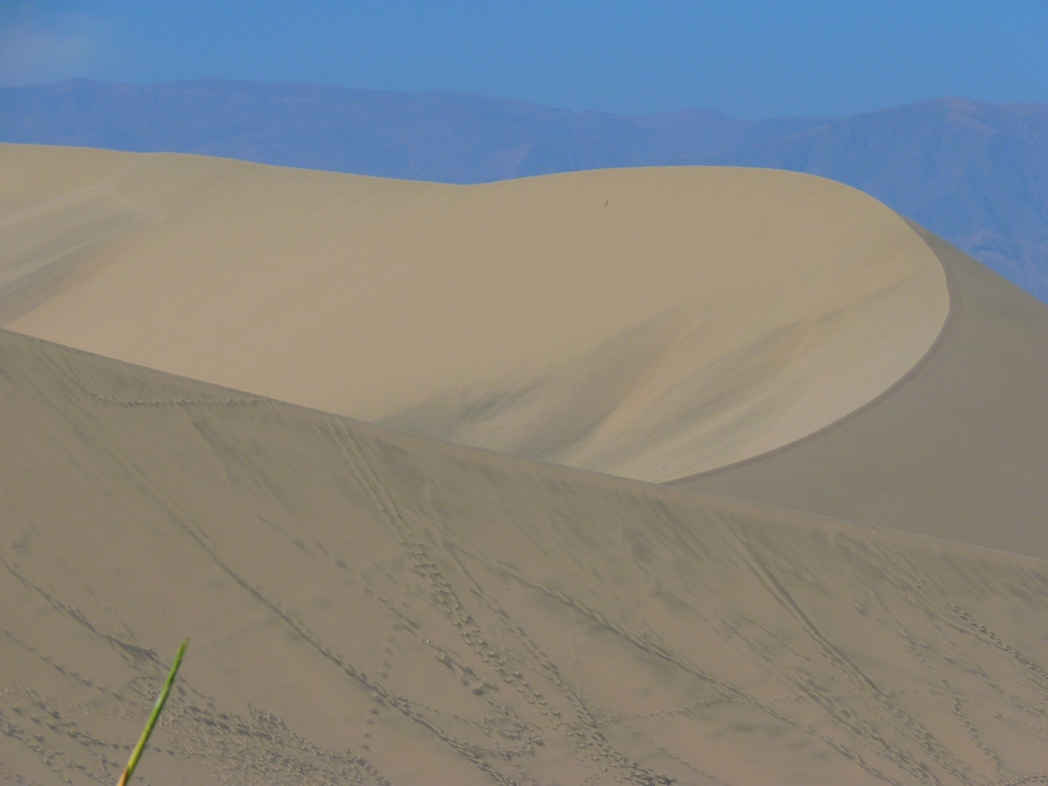 Hot sand dune ridge photo