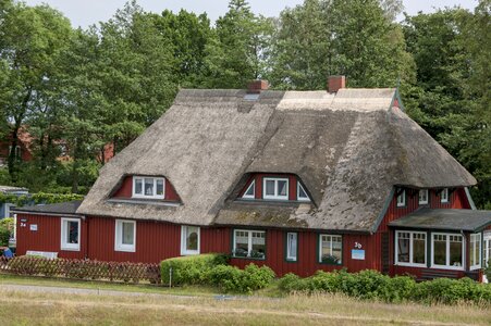 Roof house northern germany photo