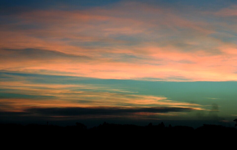 Sunset against light finale