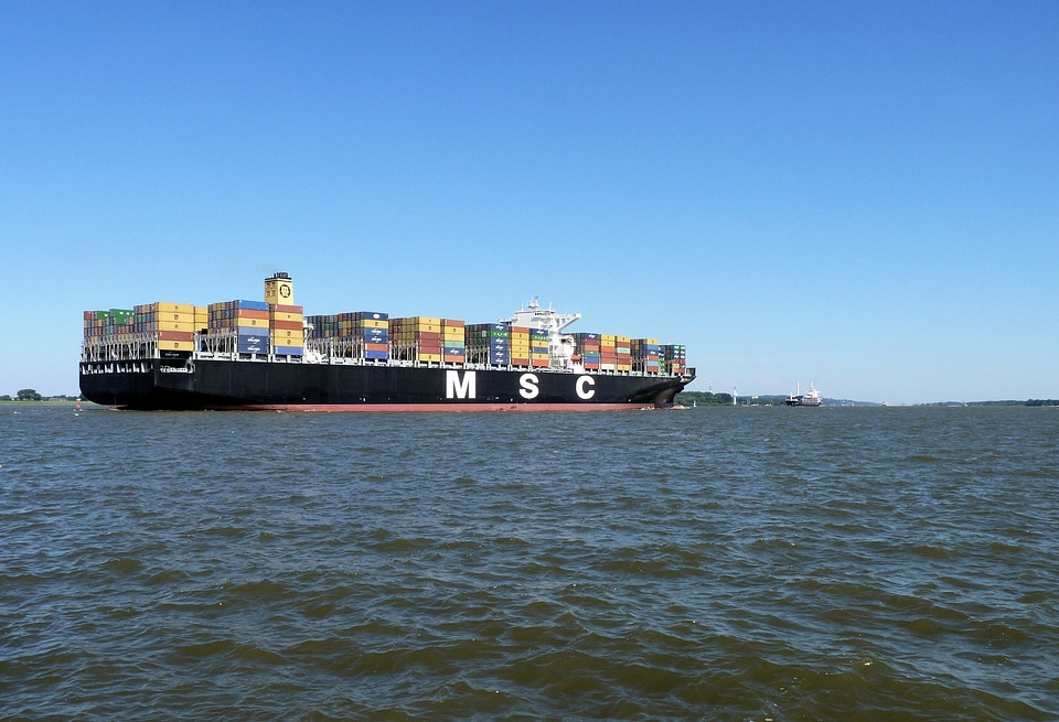 Shipping maritime river