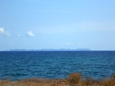 Island land in sight water