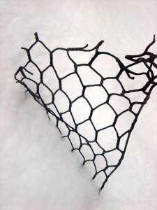Black snow mesh