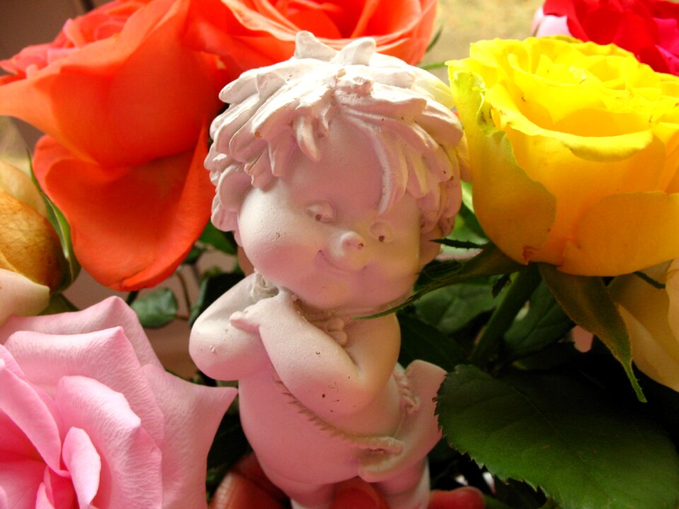 Flowers figure decorative