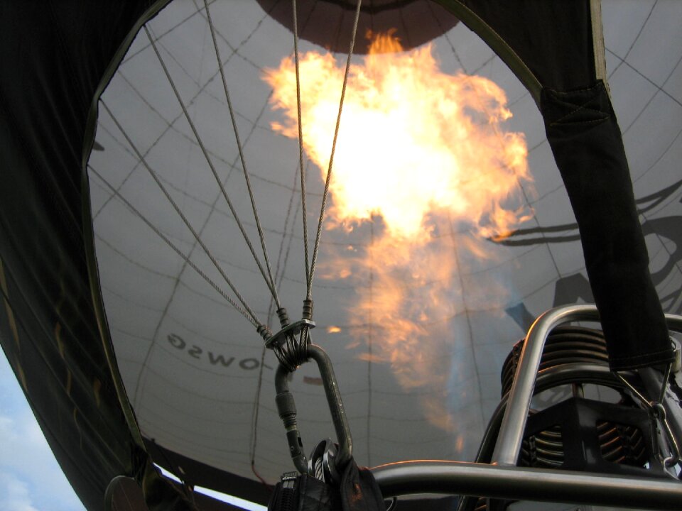 Flame burner balloon