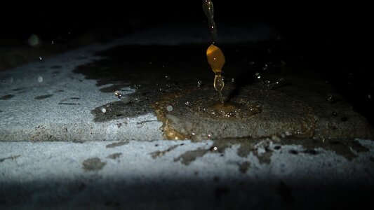 Dropping splash fluid photo