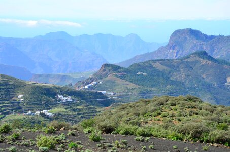 Landscape mountains hills