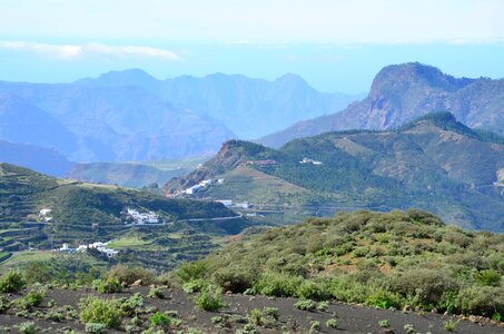 Landscape mountains hills photo