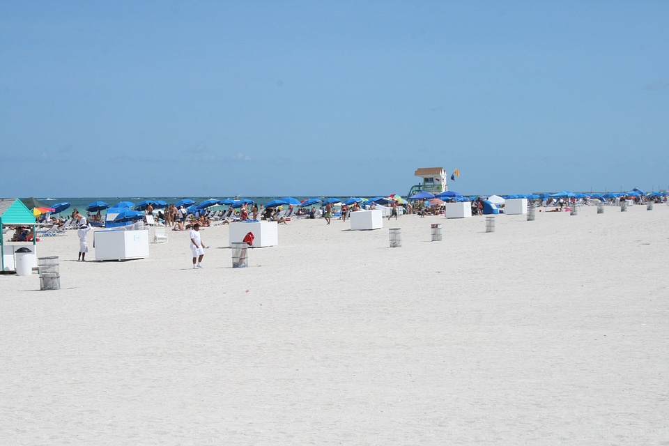 Sand beach miami miami beach