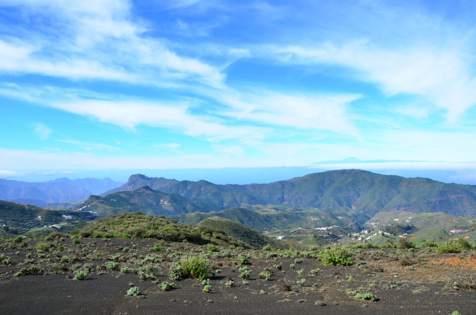 Volcanic landscape nature