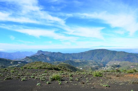 Volcanic landscape nature