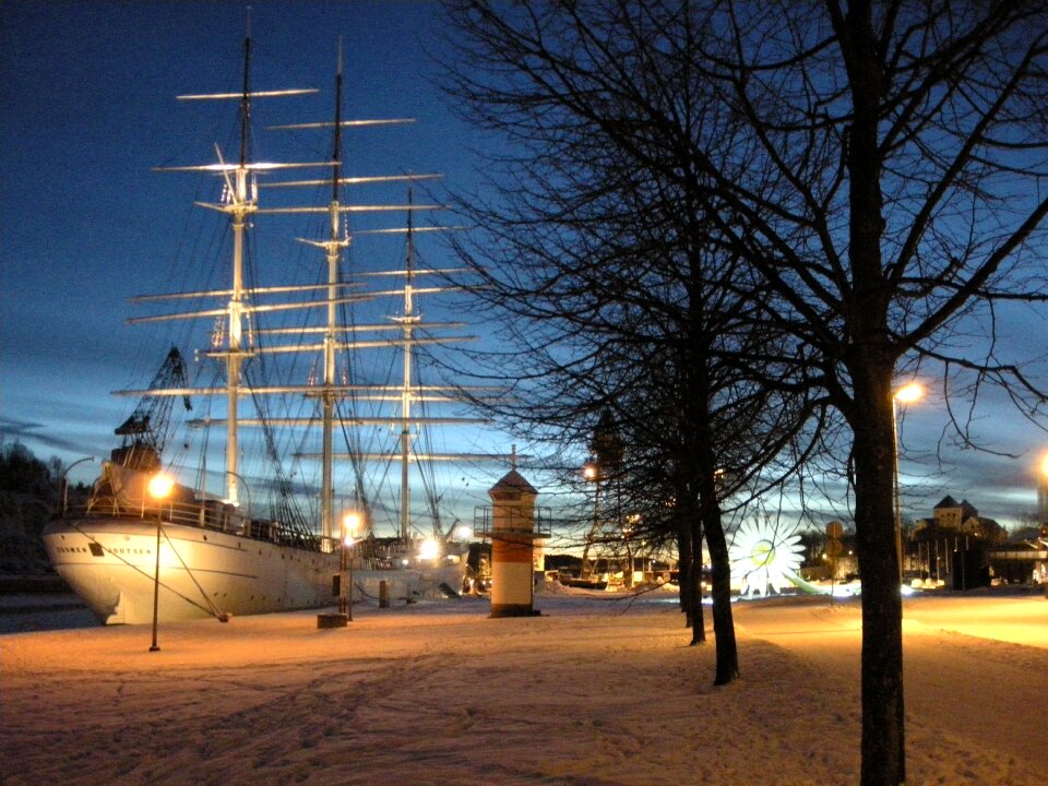 Finnish landscape night