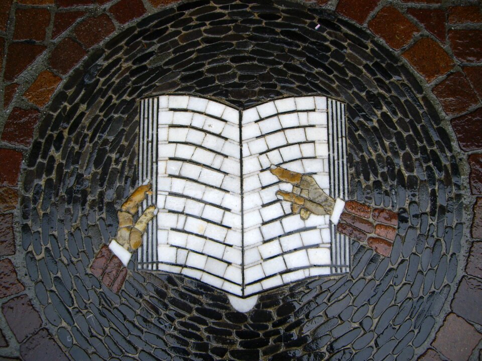 Image stone book page