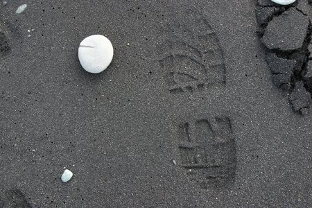 Footprint stone zen