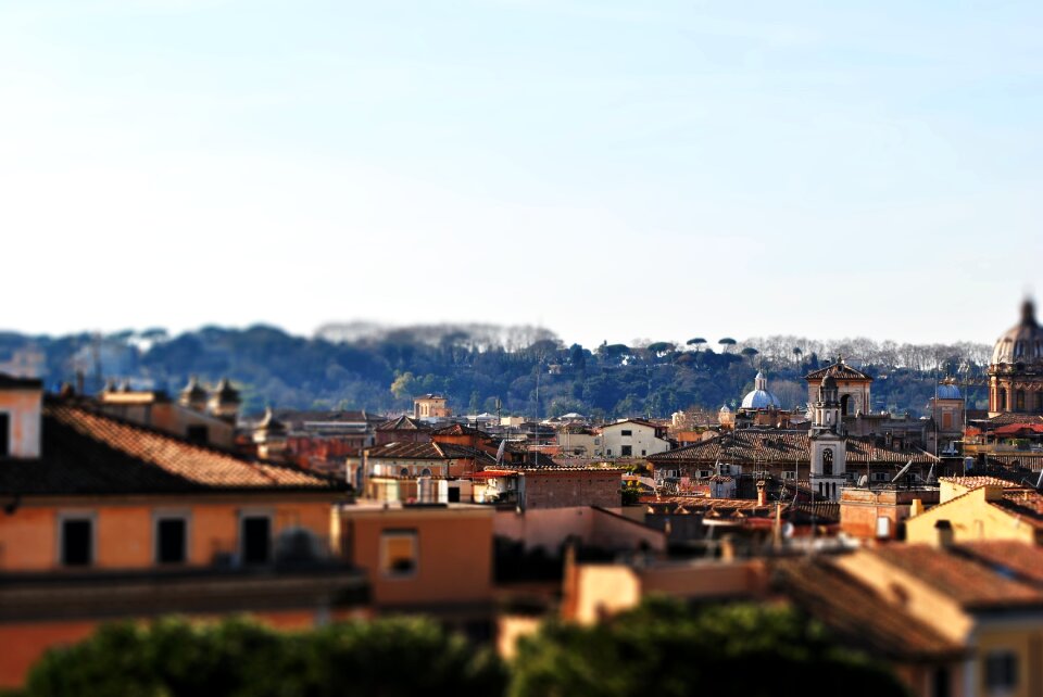 Landscape at home roof
