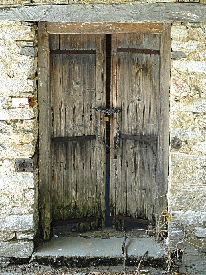 Wood entrance antique