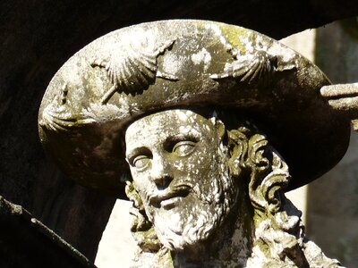 Stone stone figure santiago compostela di