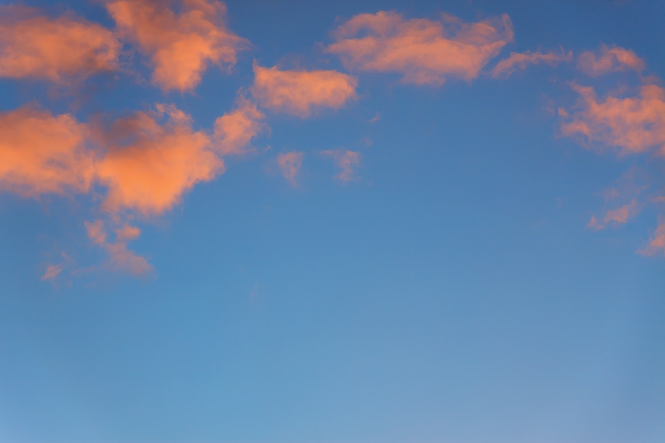 Blue sunset climate