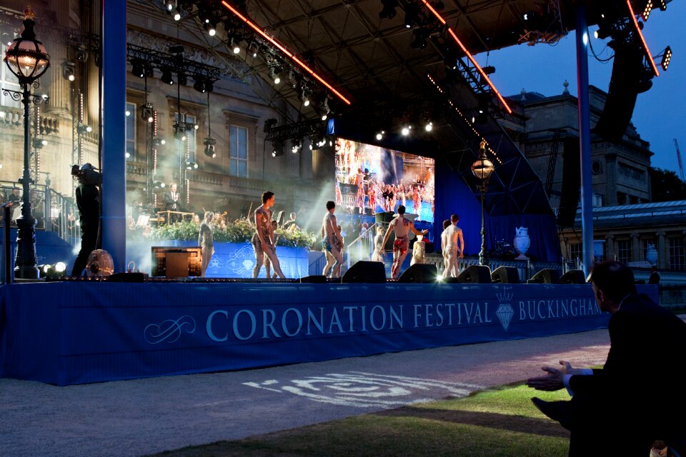 Buckingham palace coronation festival blue ballet