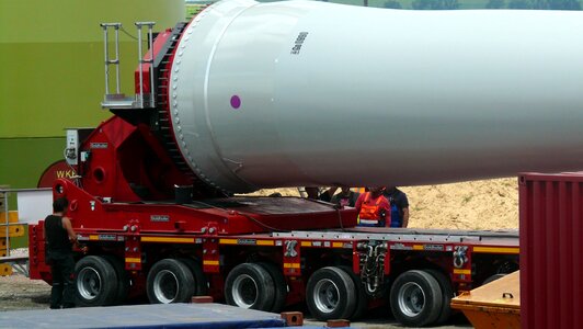 Wind turbine heavy transport transporter