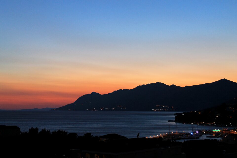 Sunset holidays sea