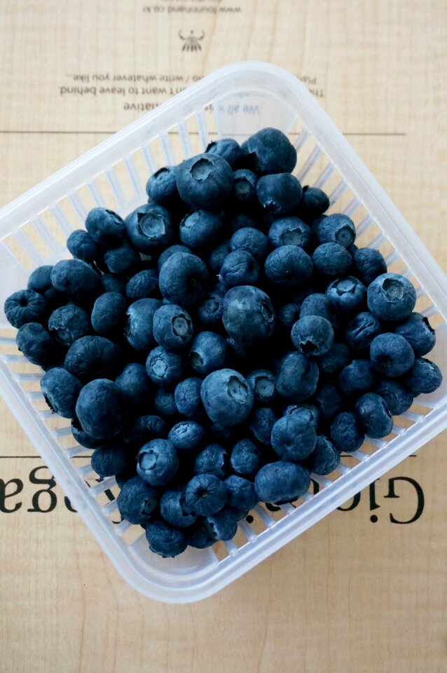 Blueberry fruit purple